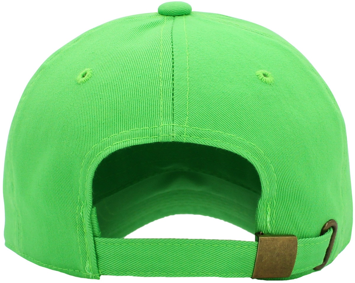 Neon Green Low Profile Baseball Caps Back View